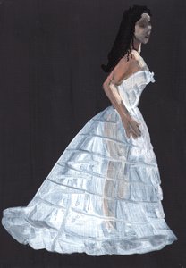 Susannah, 2011 (olieverf op papier) door Cathy Lomax