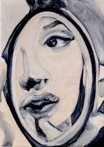 Zonder titel, 2016 (olieverf  acryl op papier)