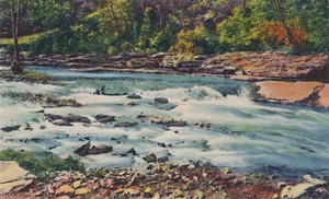 Snelle wateren, Cherokee Park, 1942 door Caufield and Shook