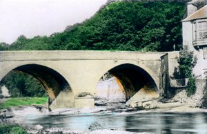 Brug over de rivier Allan, Bridge-of-Allan, Stirling, 1926
