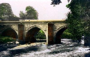 Brug over de rivier Derwent, Matlock, Derbyshire, 1926