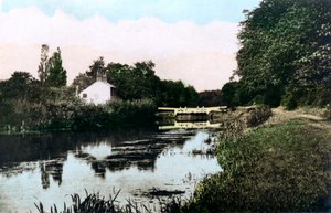 Sonning Lock aan de rivier de Theems, Berkshire door Cavenders Ltd