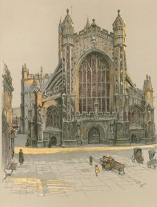 Bath Abbey door Cecil Charles Windsor Aldin