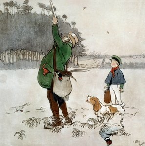 De jager die eenden schiet door Cecil Charles Windsor Aldin
