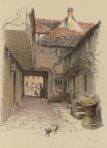 The Kings Head, Malmesbury door Cecil Charles Windsor Aldin