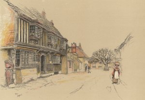 The Star Inn, Alfriston door Cecil Charles Windsor Aldin
