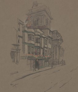 Zonder titel (handgekleurde litho) door Cecil Charles Windsor Aldin
