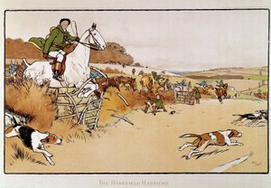 Aquarel door Cecil Aldin (1870-1935) 19e eeuw door Cecil Charles Windsor Aldin