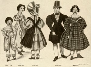 Kinderkleding uit 1820-1840 door Cecil W. Trout
