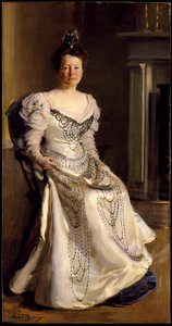 Mevrouw Robert Abbe, Catherine Amory Bennett, 1898-99 door Cecilia Beaux