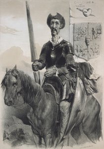 D. Quijote de la Mancha. 1856 (lithografie)