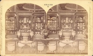 Uitzicht op het Chinese Hof, Hoofdgebouw, Centennial Exhibition, Philadelphia door Centennial Photographic Co.