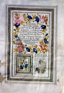 Medische graad uitgegeven in Rome door Giovanni Maria Lancisi (1654-1720) door Central Italian School
