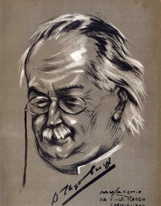 David Lloyd George (1863-1945), Britse politicus. Cartoon door Cesare Musacchio (geboren 1882)