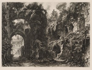 Ruïnes van het Huis van Septimius Severus op de Palatijn door Cesare Biseo
