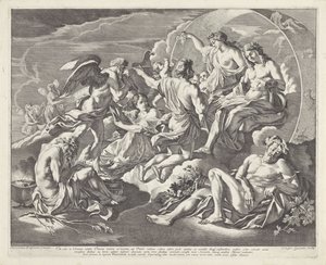 Phaëthon vraagt of hij in de wagen van Apollo mag rijden