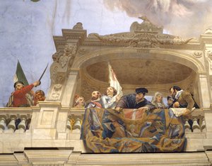 Ettore, Andrea Doria, F. Ferrucci, M. Colonna en Doge Morosini (detail)