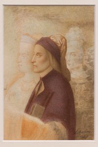 Portret van Dante, door Cesare Mussini, circa 1844 door Cesare Mussini