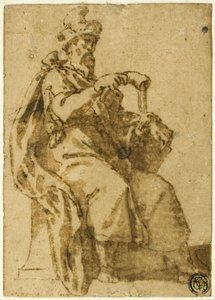 Samuel op de troon door Cesare Nebbia