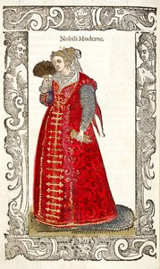 Nobili Moderne. Uit: De gli habiti antichi et moderni, 1598