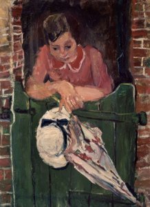 Vrouw met een parasol – 20e eeuw – Frans expressionisme door Chaim Soutine