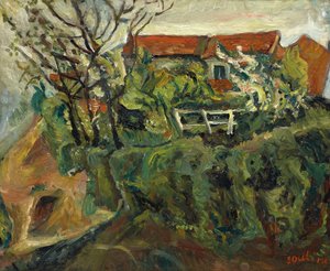 Huizen in een landschap, ca. 1918-1919