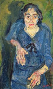 Portret - vrouw in blauw