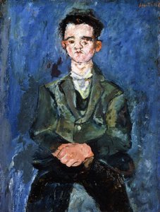Portret van een jongen in blauw, 1928