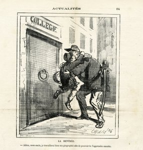 Illustratie van Cham (1819-1879) in Le Charivari