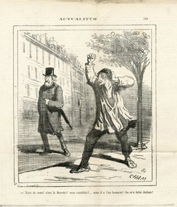 Illustratie van Cham (1819-1879) in Le Charivari door Amédée de Noé
