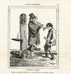 Illustratie van Cham in Le Charivari door Amédée de Noé
