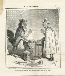 Illustratie van Cham in Le Charivari door Amédée de Noé