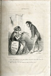 Illustratie van Cham (1819-1879) in Le Charivari