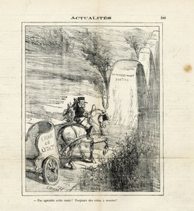 Illustratie van Cham (1819-1879) in Le Charivari door Amédée de Noé