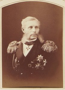 Portret van admiraal Grigory Ivanovich Butakov door Charles Bergamasco