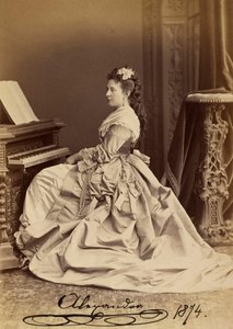 Portret van Groothertogin Alexandra Iosifovna van Saksen-Altenburg (1830-1911)