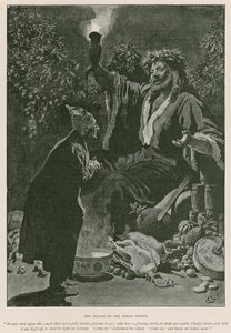 Illustratie voor A Christmas Carol van Charles Dickens door Charles (after) Green