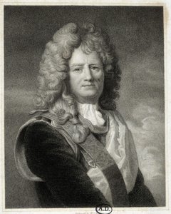Portret van Vauban door Charles (after) Le Brun