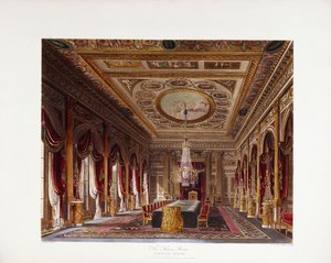 De Troonzaal, Carlton House door Charles (after) Wild