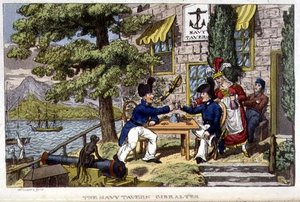 De Marine Tavern, Gibraltar, plaat uit 