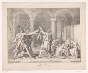 Eed van de Horatii door Charles Achille D