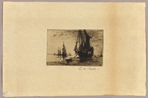 Schets van een boot