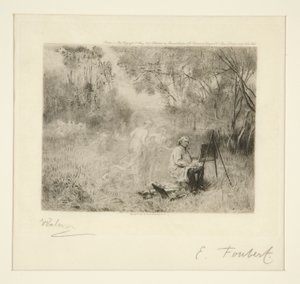 Corot Schilderij: Na Foubert