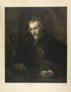 Portret van een Man met een Pet