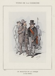 De minister van oorlog, de burger Delescluze door Charles Albert d Arnoux Bertall