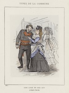 Een Loge in mei 1871, Au Canard a Trois Becs door Charles Albert d Arnoux Bertall