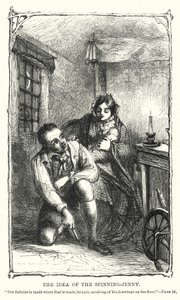 Het idee van de spinning-jenny door Charles Altamont Doyle