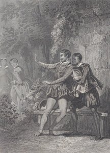 De dame van Monsoreau La Dame de Monsoreau, 1830-73 door Charles Amedee Colin