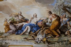 Rust van Diana onder nimfen (Il riposo di Diana tra le Ninfe)
