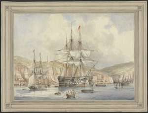 Zicht op Malta, ca. 1849 door Charles Andrew Dyce